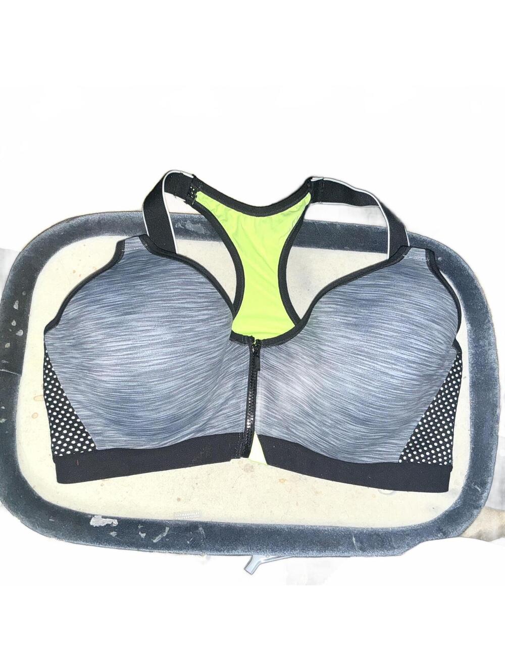 38C Zip Up Neon Bra underwire o51326
